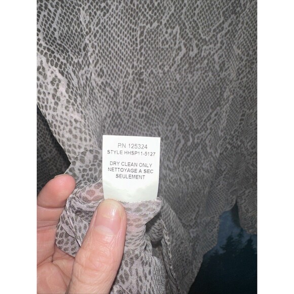 haute hippie silk button up snakeskin print blouse XS - Picture 6 of 7